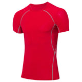 Moisture Wicking Shirts Men 'S Tight Pro Fitness Sports Running Training Wear Stretch Quick Drying Clothes Short-Sleeved Shirt