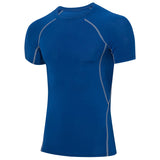 Moisture Wicking Shirts Men 'S Tight Pro Fitness Sports Running Training Wear Stretch Quick Drying Clothes Short-Sleeved Shirt