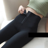 Women Legging Fleece-Lined Thickened Fall and Winter Outer Wear Warm Leather Leggings