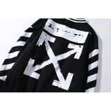 Off White Hoodie Printing Plus Velvet Jacket Men's Fall Winter Coat Owt Casual Fashionable