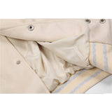 Letterman Jacket Outfit Senior Jackets Varsity Baseball Coat Baseball Uniform Men's Stand Collar Jacket Street Coat