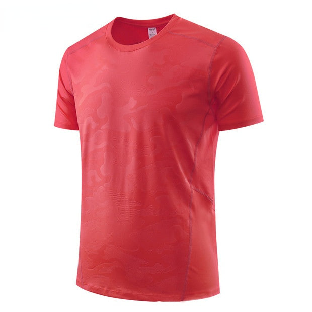 Moisture Wicking T Shirts Round Neck Ice Silk Sports Top