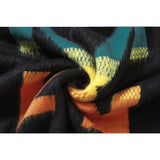 Off White Winter Sweaters Mohair Black Men and Women Pullover Knitted Sweater