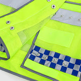 Men's Vest Safety Vests with Pockets Reflective Clothing for Outdoor Work Reflective Vest Safe Vest Traffic Warning