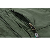 Men Utility Vest Work Zipper Tactical Work Vest Slim Pocket Jacket Men's Vest Spring and Autumn Vest Multi-Pocket Trendy Vest