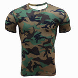Moisture Wicking Shirts Camouflage Training Workout Clothes Tights Men's Sports Quick-Drying T-shirt Summer