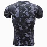 Moisture Wicking Shirts Camouflage Training Workout Clothes Tights Men's Sports Quick-Drying T-shirt Summer