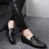 Indo Western Shoes Braided Shoes Men's Shoes Youth Leather Shoes