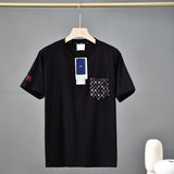 Yankees Summer Couple Loose Embroidered Short Sleeve T-shirt