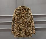 Dalmatian Coat Mid-Length Snow White Leopard Print