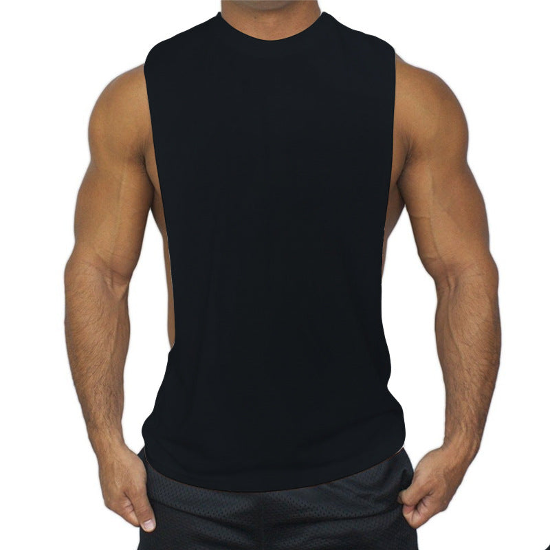 Man Tanks Men's Solid Color Fitness Sports Cotton
