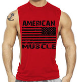 Man Tanks Sports Large Slit Cotton Vest