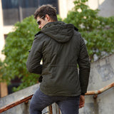 Men Fit Bomber Jacket Windbreaker Moto Street Coat Winter Fleece Padded Jacket Men's plus Size Middle-Aged Leisure Cotton