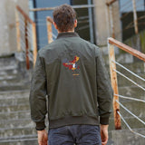 Men Fit Bomber Jacket Windbreaker Moto Street Coat Autumn Men's Tooling Jacket plus Size Air Force Flight Suit Casual Cotton Military Jacket