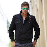 Men Fit Bomber Jacket Windbreaker Moto Street Coat Fall XL Mens Stand-up Collar Casual Jacket Men's Outdoor Military Suit Jacket Men