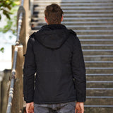 Men Fit Bomber Jacket Windbreaker Moto Street Coat Winter Fleece Padded Jacket Men's plus Size Middle-Aged Leisure Cotton