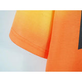 Off White T Shirt Casual Loose Tshirt Gradient Color Arrow Print Women Owt