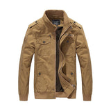 Men Fit Bomber Jacket Windbreaker Moto Street Coat Men's Coat Cotton Casual plus Size Stand Collar Fall Winter Men's Jacket