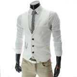 Mens Dress Vests Men's Vest Casual Jacket Business Waistcoat Men's Casual Suit Vest