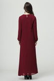 Muslim Women Stylish Kashibo Abaya Muslim Ladies Long Gown Islamic Clothing Jilbab Jalabiya Fashion Plus Size Long Sleeve Dress