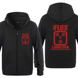Back to the Future Costume Fleece Men's Zipper Sweater
