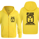 Back to the Future Costume Fleece Men's Zipper Sweater