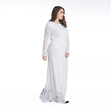 Muslim Women Stylish Kashibo Abaya Muslim Ladies Long Gown Islamic Clothing Jilbab Jalabiya Plus Size Long Sleeve Hollow Lace Long Dress