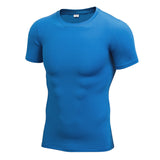 Moisture Wicking Shirts Men's Fitness Sports Running Tight Clothes T-shirt Stretch Quick Drying Clothes Short-Sleeved Shirt