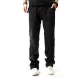 Linen Pants Straight Leg Pants Summer Men's Casual Pants Men's Sports Pants Straight
