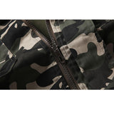 Men Fit Bomber Jacket Windbreaker Moto Street Coat Multi-Bag Men's Casual Jacket Large Size Loose Camouflage Workwear