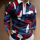 Polo Shirts Spring and Autumn Polo Shirt Men's T-shirt Top