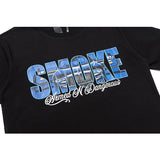 Vlone Print Loose Cotton Short Sleeve Tshirt Hip Hop Male Half Sleeve Men's Clothing