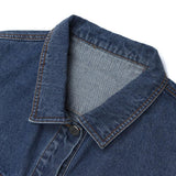 Graffiti Color Block Denim Coat Men's Stitching Shirt Top Large Size Loose Men Denim Jacket