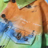 Spray Painted Jacket Spring and Autumn Denim Jacket Coat Men and Women