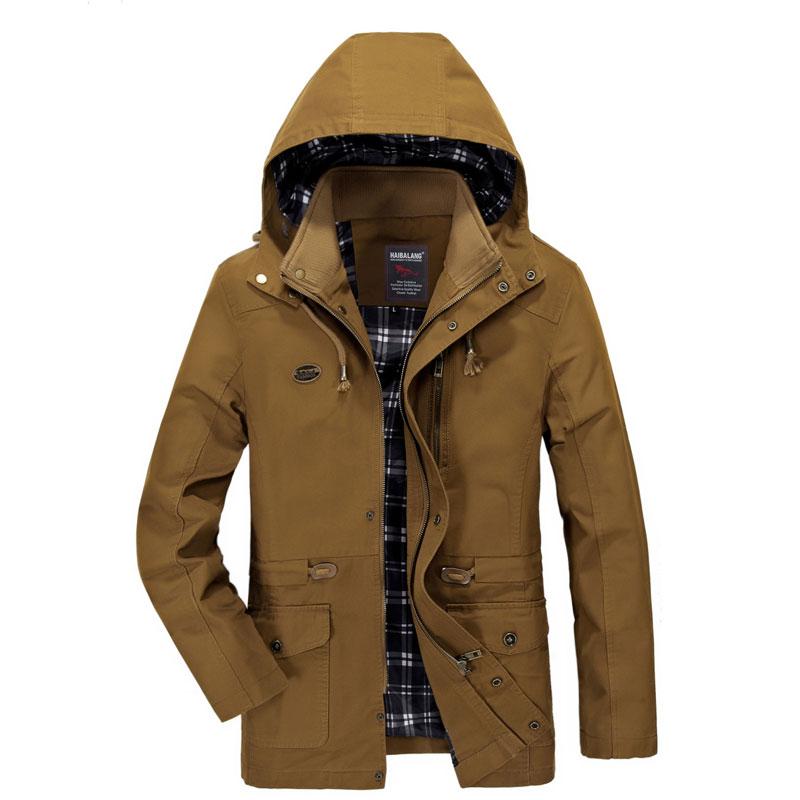 Tactics Style Men Outdoor Windproof Coat Men Casual Jacket Men's Autumn Hooded Casual MultiPocket plus Size Coat
