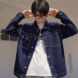 Yankees Letter Jacket Denim Jacket Loose Jacket Men's and Women's Spring and Autumn plus Size