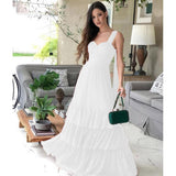 Women Lace Wedding Dress off-Shoulder White Evening Gown