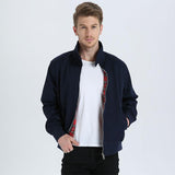 Men Bomber Jacket Dafeili Spring and Autumn Pilot Jacket Lapel Coach Coat Men