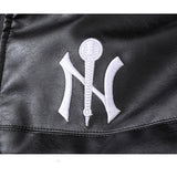 Yankees Winter Coat Men's and Women's Loose Leather Coat