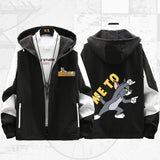 Tom and Jerry Hoodie Men and Women Couple Autumn Personality Casual Jacket Coat