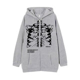 Skull Hoodie Zipper Sweater Skeleton Hoodie Skeleton Hoodie