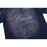 We11done T Shirt Letter Print Loose Men's and Women's round Neck Short Sleeve Cotton