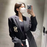 Yankees Sports Suit Letter Embroidered Jacket