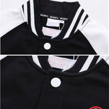 Yankees Sweatshirt Letter Jacket Black Baseball Uniform Short Jacket Men's and Women's Casual Sweatshirt Jacket