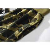Shark Print Shorts Trendy Brand Camouflage Teeth Printed Men's Cotton Shorts