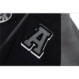 Letterman Jacket Outfit Senior Jackets Varsity Baseball Coat Jacket Men's Loose Baseball Uniform