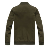 Men Fit Bomber Jacket Windbreaker Moto Street Coat Men's Jacket Autumn Military Suit plus Size Air Force Casual Coat Men