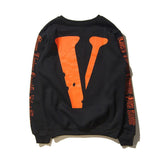 Vlone Sweatshirt off High Street Men and Women Retro Long Sleeve Ow Harajuku Style Sweatshirt Couple Coat