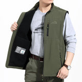 Mens Golf Vest Sports Slim Jacket Men's Sport Leisure Vest Vest Man Autumn and Winter Outdoor Vest