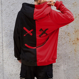 Smiley Face Hoodie Fashion Hip Hop Sweater Men's Smiling Face Loose